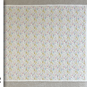 2023-05-02 — Cotton bright pastels w Lavender back — 34 x 39 — $106