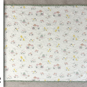 2023-05-02 — Flannel Green back-white animals front — 34 x 40 — $109